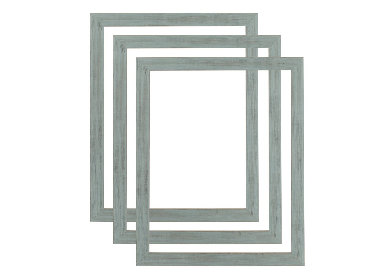 Millbrook Collection Country Chic Wood Picture Frames, Narrow - 1-1/2" Face Solid Wood Molding for Photos, Artwork & Prints Includes Acrylic Glazing - Made in USA